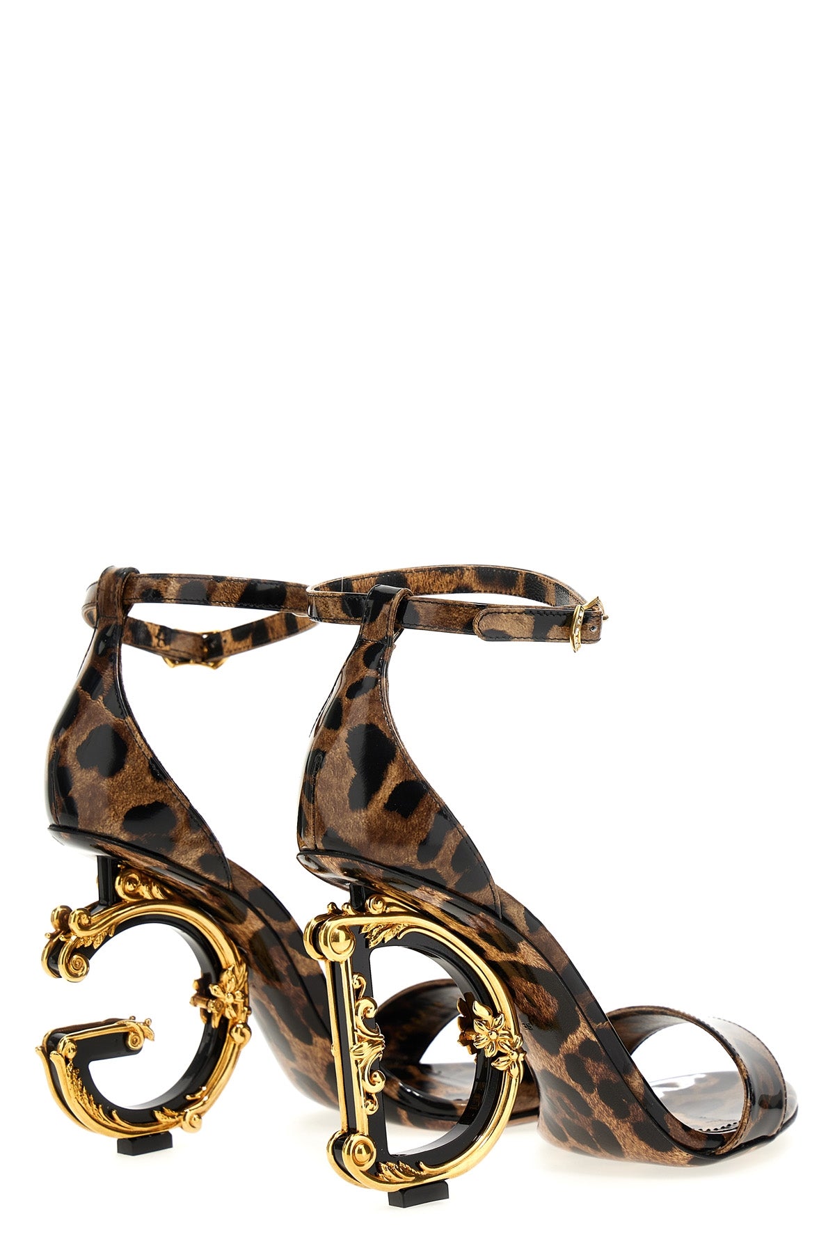 Dolce & Gabbana SANDALO ANIMALIER TACCO LOGO CR0739AM568HA93M