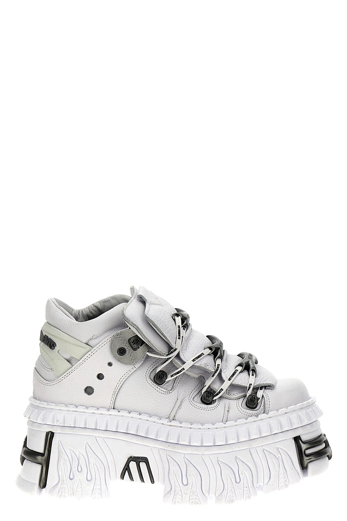 VETEMENTS X NEW ROCK 'PLATFORM' SNEAKERS UE64SN140WWHITE