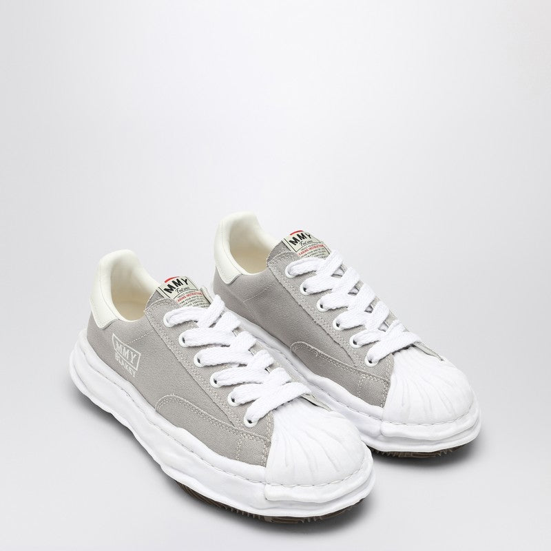 Maison Mihara Yasuhiro Light grey canvas Blakey low-top sneakers A08FW735COP_MIHAR-GR