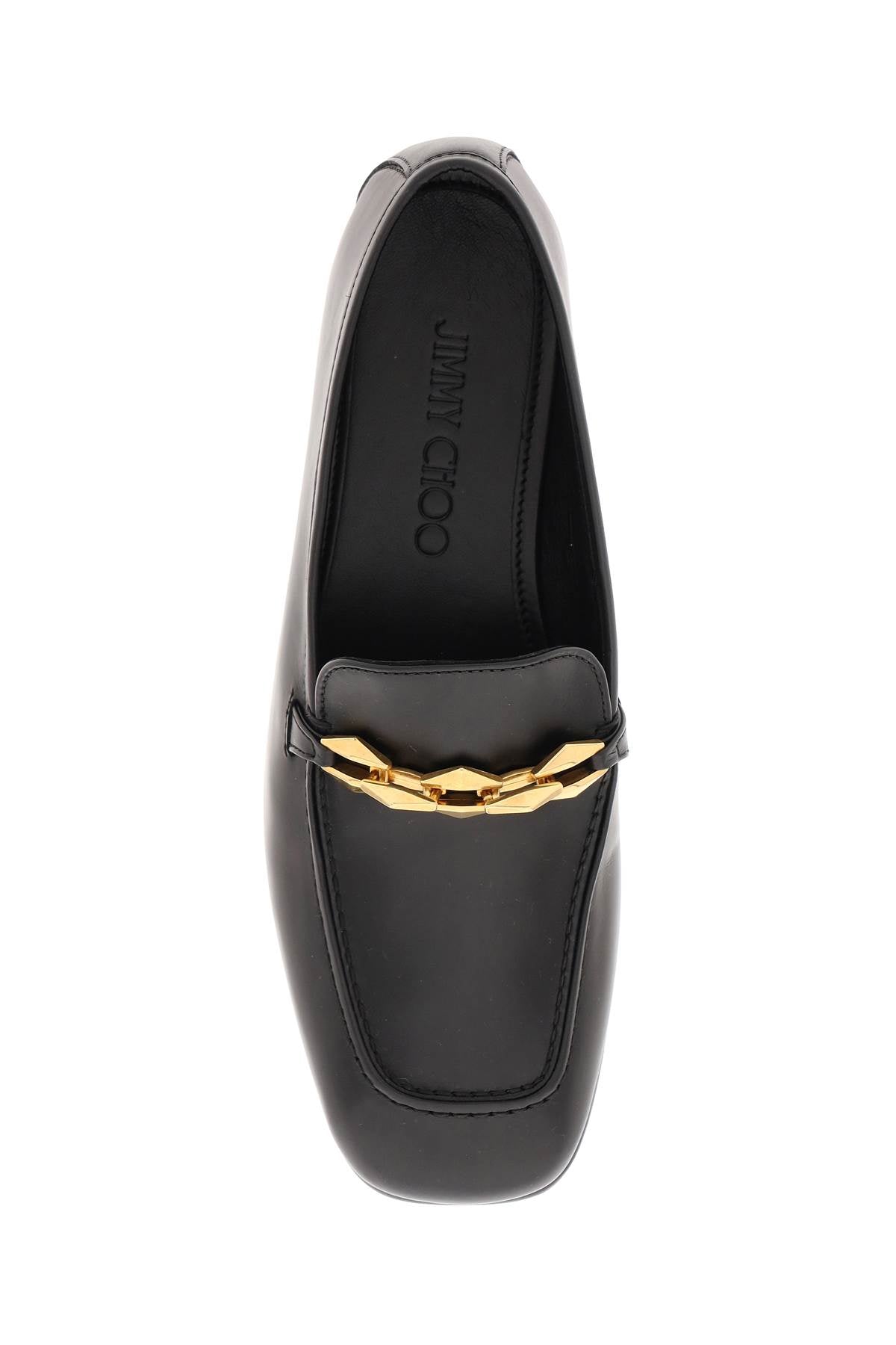 JIMMY CHOO 'DIAMOND TILDA' LOAFERS DIAMONDTILDALOAFERCLFBLACK