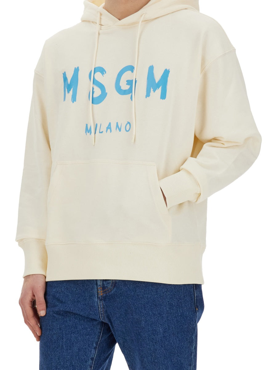 MSGM SWEATSHIRT WITH BRUSHED LOGO 3640MM51524700002