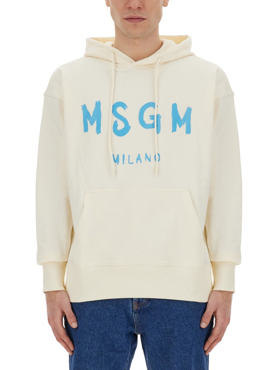 MSGM SWEATSHIRT WITH BRUSHED LOGO 3640MM51524700002