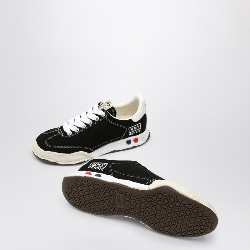 Maison Mihara Yasuhiro Harbie Low black canvas sneaker A09FW704COP_MIHAR-BLK