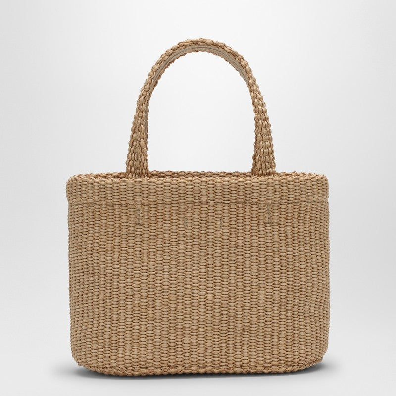 JIMMY CHOO Small Beach Tote East-West in natural rafia BEACHTOTEEWMINIJYNP_JIMCH-NL