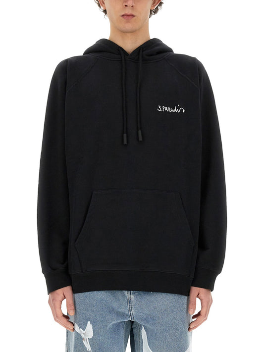 3.PARADIS X EDGAR PLANS SWEATSHIRT SS24102BLACK