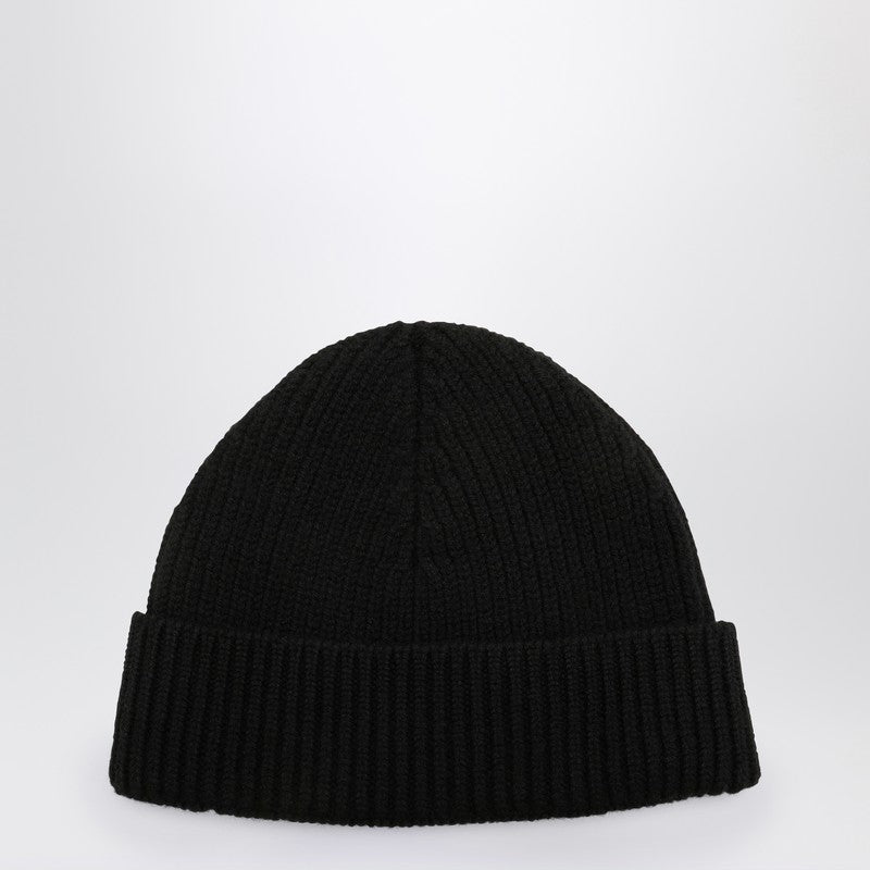 AMI Paris Ami De Couer black knitted hat BFUHA106018P_AMI-009