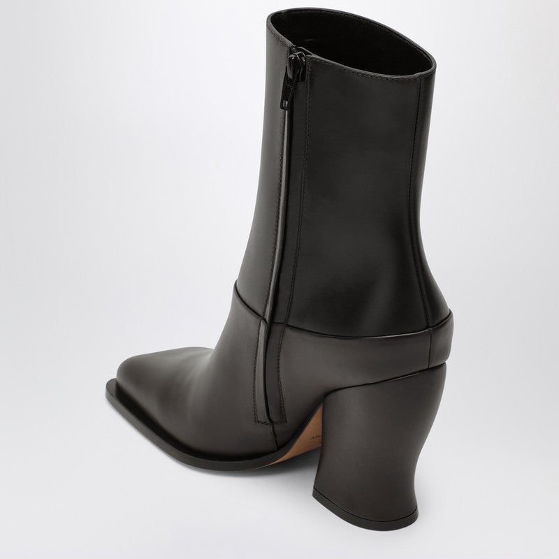 LOEWE Onda black/dark brown ankle boot L814286X26LEP_LOEW-1179