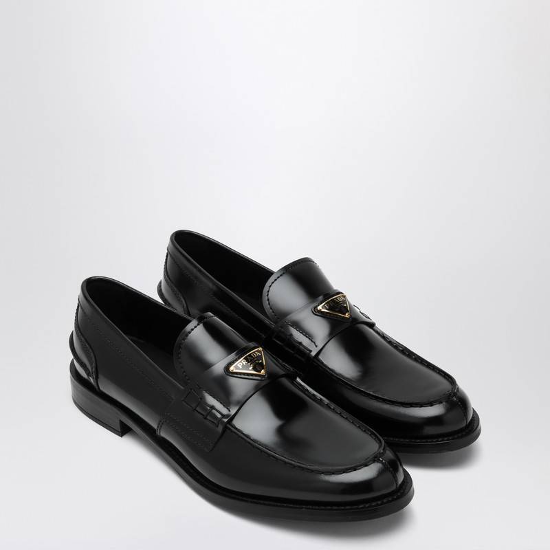 Prada Black brushed leather loafer 1D813NA020055Q_PRADA-F0002