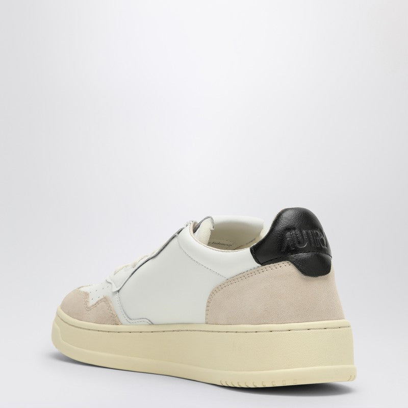 AUTRY Medalist trainer in white/black leather and suede AULMLS21P_AUTRY-LS21