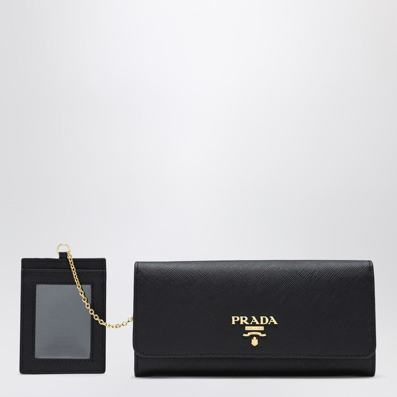 Prada Black/gold Saffiano wallet 1MH132QWAP_PRADA-F0002