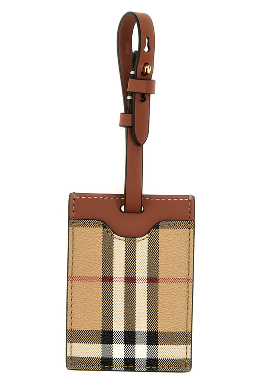 Burberry CHECK SUITCASE TAG 8073976ARCHIVEBEIGE