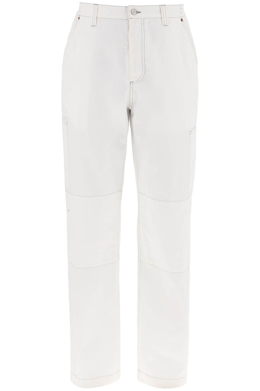 MM6 Maison Margiela pantaloni ampi in tela di cotone SH0KA0003S78548102