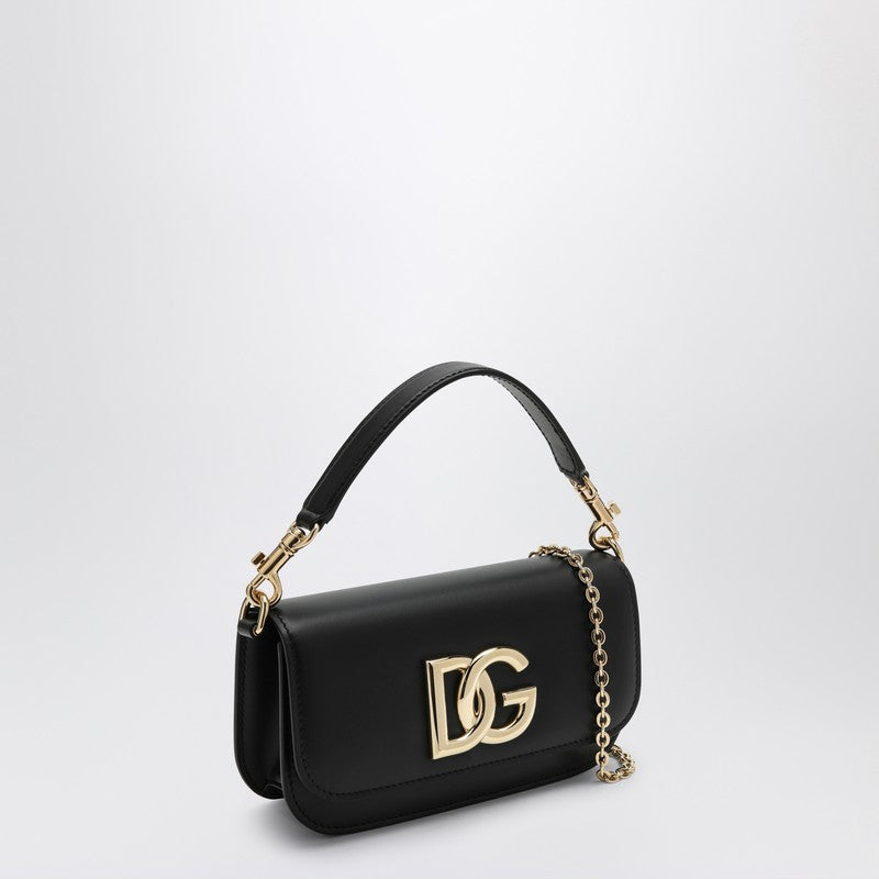 Dolce & Gabbana Dolce&Gabbana 3.5 black leather shoulder bag BB7603AW576P_DOLCE-80999