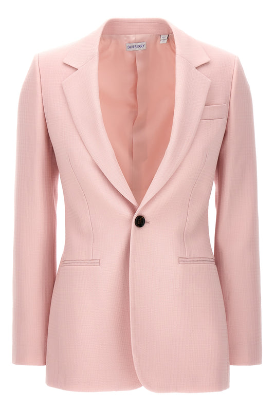 Burberry SINGLE-BREASTED TAILORED BLAZER 8082619CAMEO