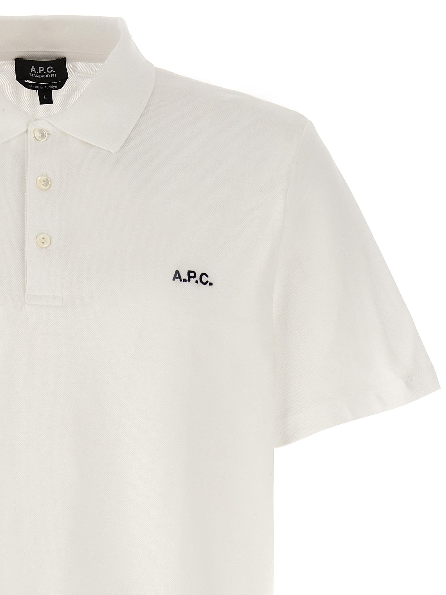 A.P.C. carter polo shirt with logo embroidery COGWZH26342AAB