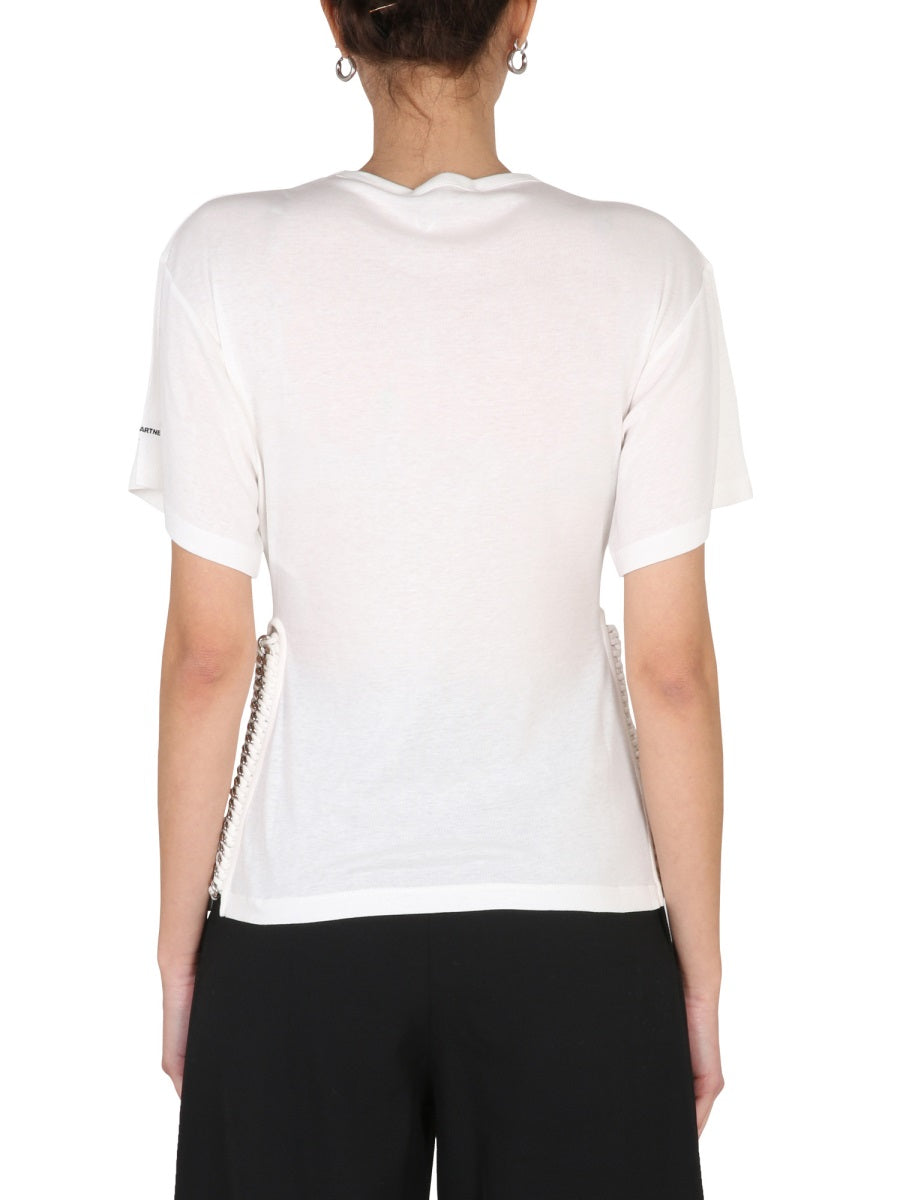 Stella McCartney T-SHIRT WITH CHAIN DETAIL 6J01043SPX039500