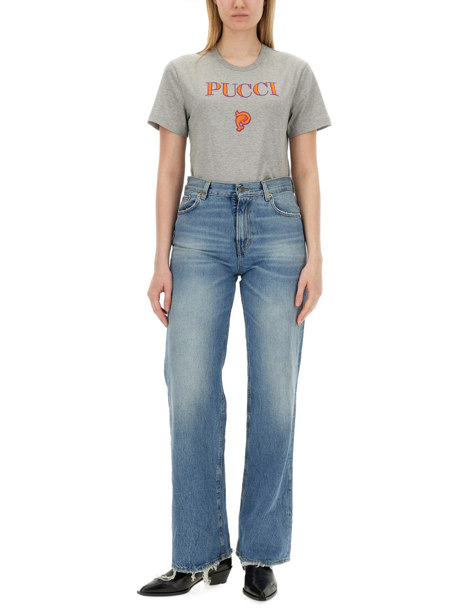 Emilio Pucci T-SHIRT WITH LOGO 4HTP764H983A52