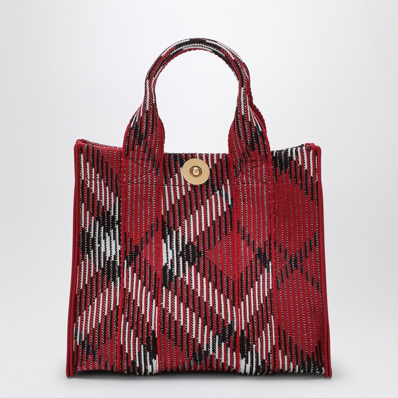 Burberry Mini knitted tote bag with Check pattern 8093072158224P_BURBE-C1212