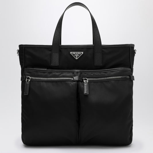 Prada Black Re-Nylon and Saffiano shopping bag 2VG860XON2DMHP_PRADA-F0002