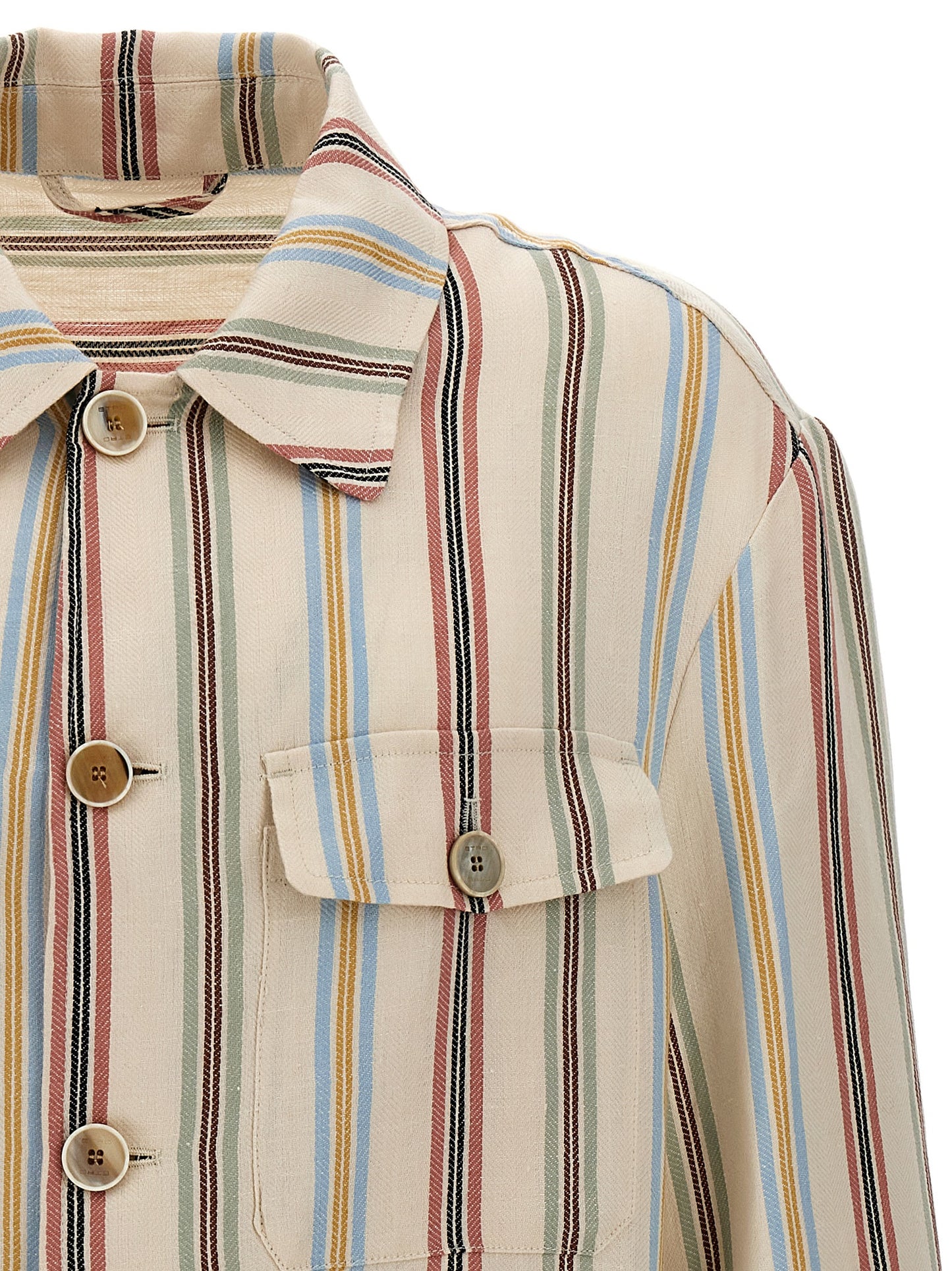 ETRO STRIPED OVERSHIRT MRBA000599TR334S8450