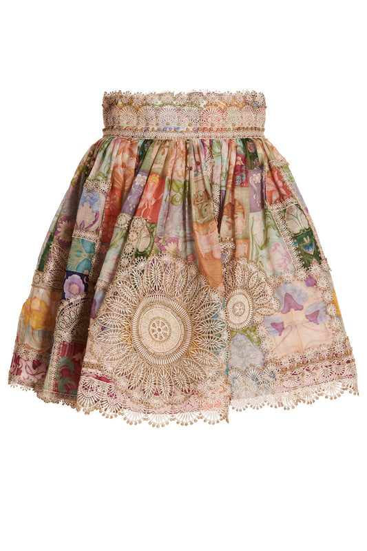 ZIMMERMANN 'COSMIC ZODIAC DOILY' SKIRT 4944SCOSFLTL