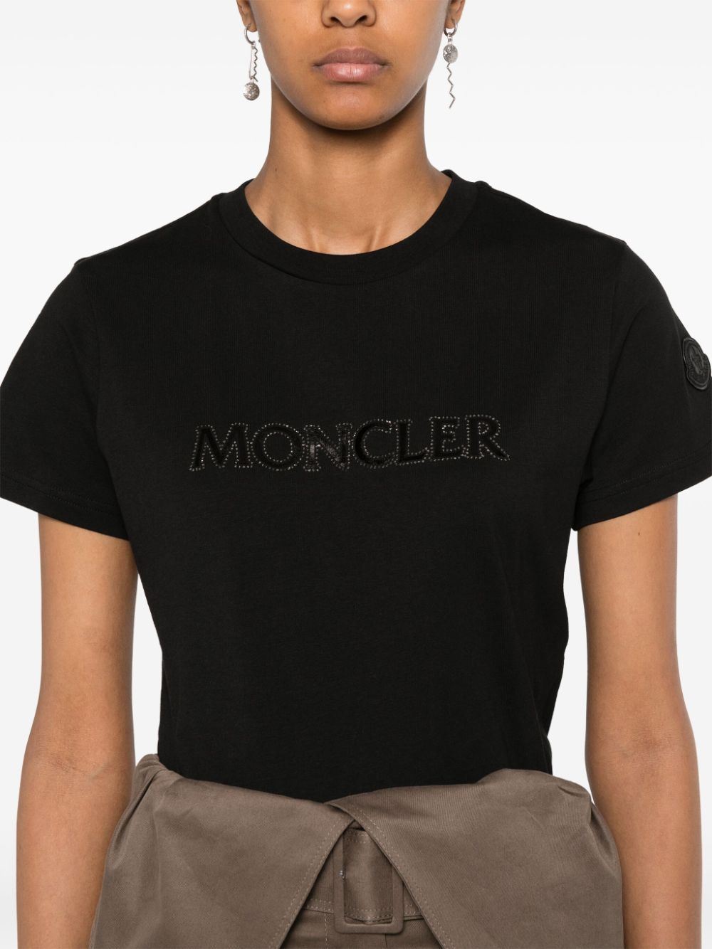 Moncler T-shirts and Polos Black 8C0002189AIJ999