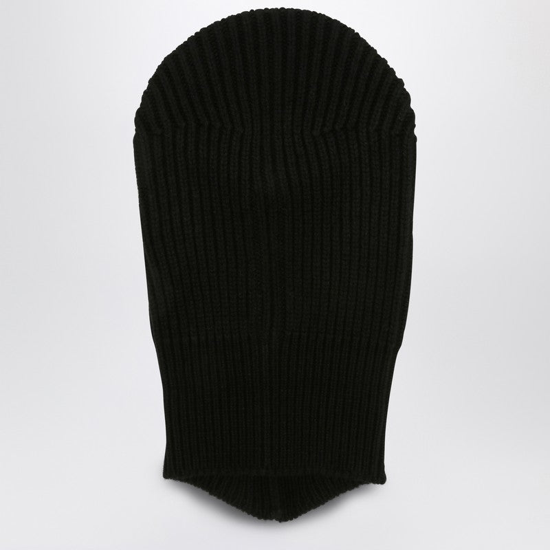 Rick Owens Porterville Skull cashmere black balaclava RR02D6490WSBRP_RICKO-09