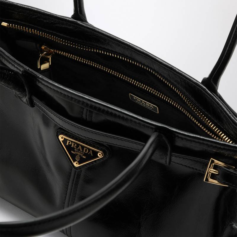 Prada Medium black leather handbag 1BA426MOO2CYRQ_PRADA-F0002