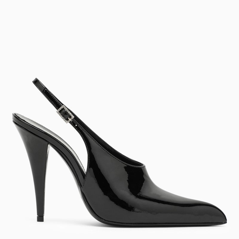 Saint Laurent Black patent leather Nico mule 7553681TV00N_YSL-1000