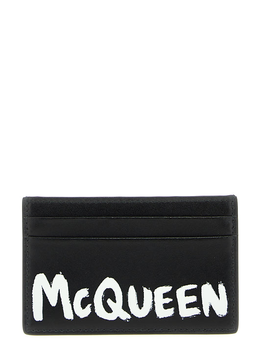 Alexander McQUEEN LOGO PRINT CARD HOLDER 6021441AAML1070