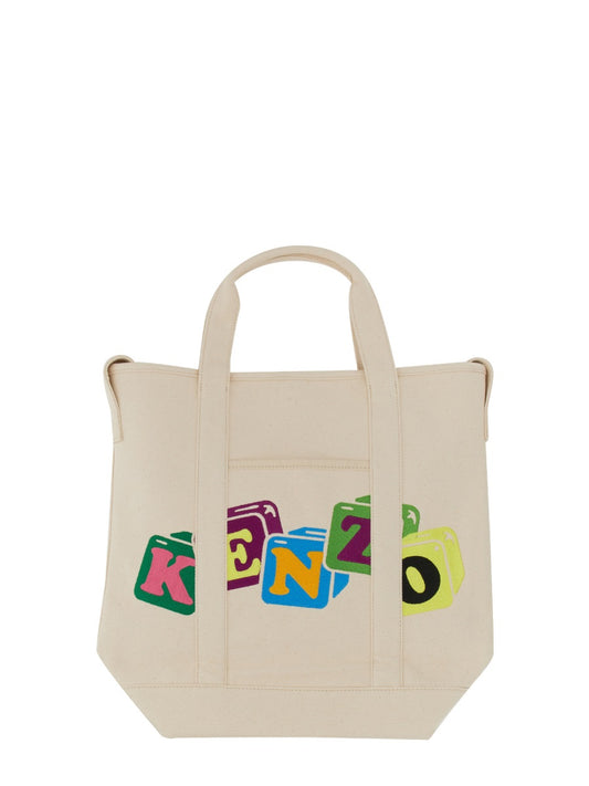 KENZO BOKE BLOCKS TOTE BAG FD55SA901F3403