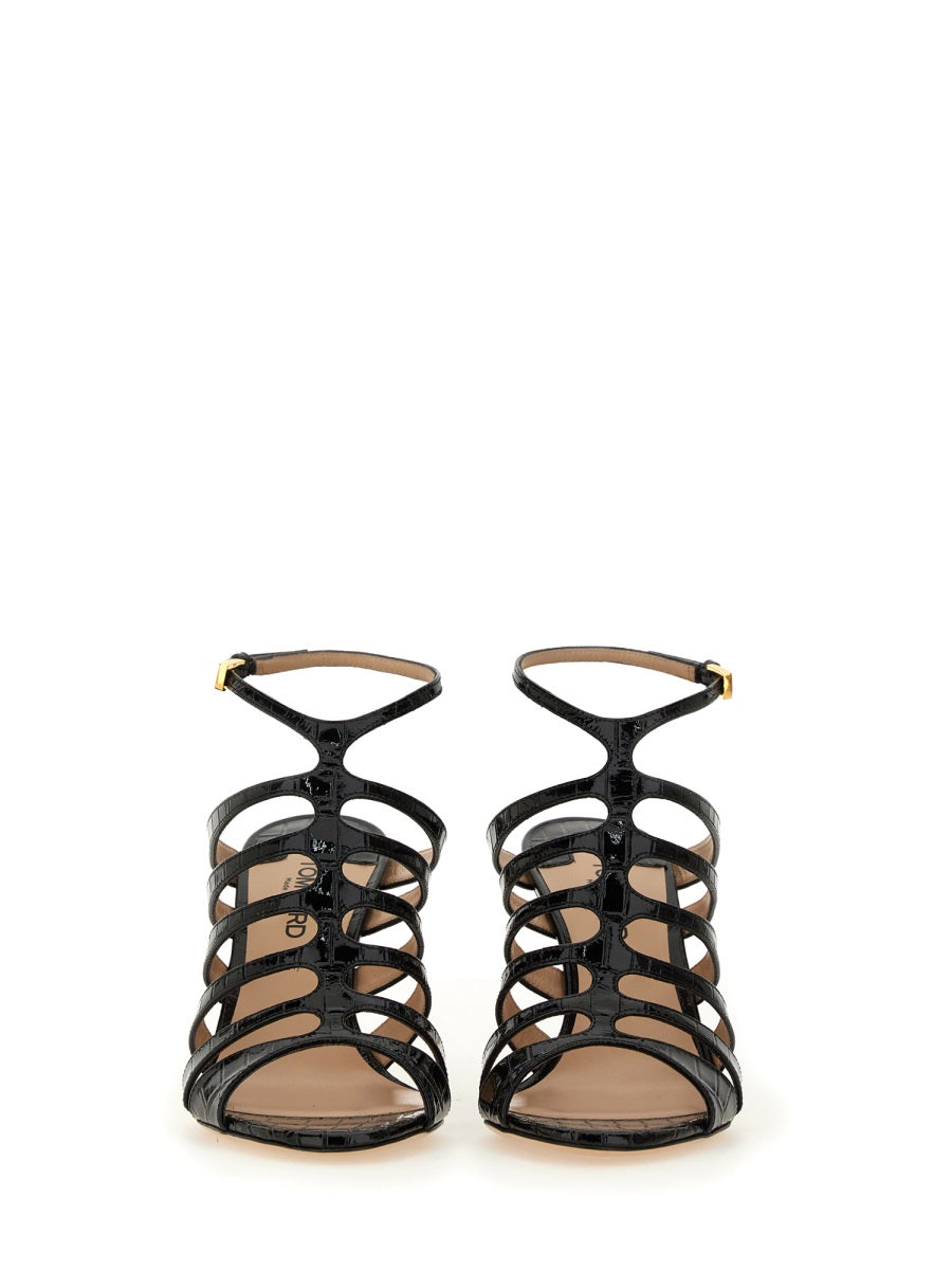 TOM FORD LEATHER SANDAL W3490LSP035G1N001