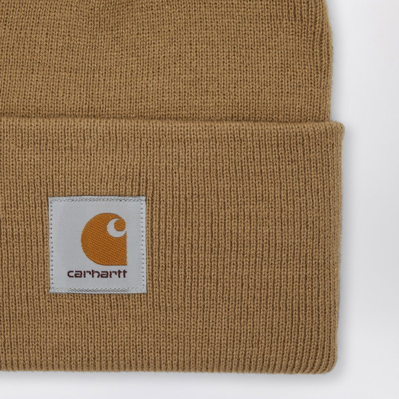 Carhartt WIP Beige bonnet with patch logo I020222PLP_CARH-2FSXX