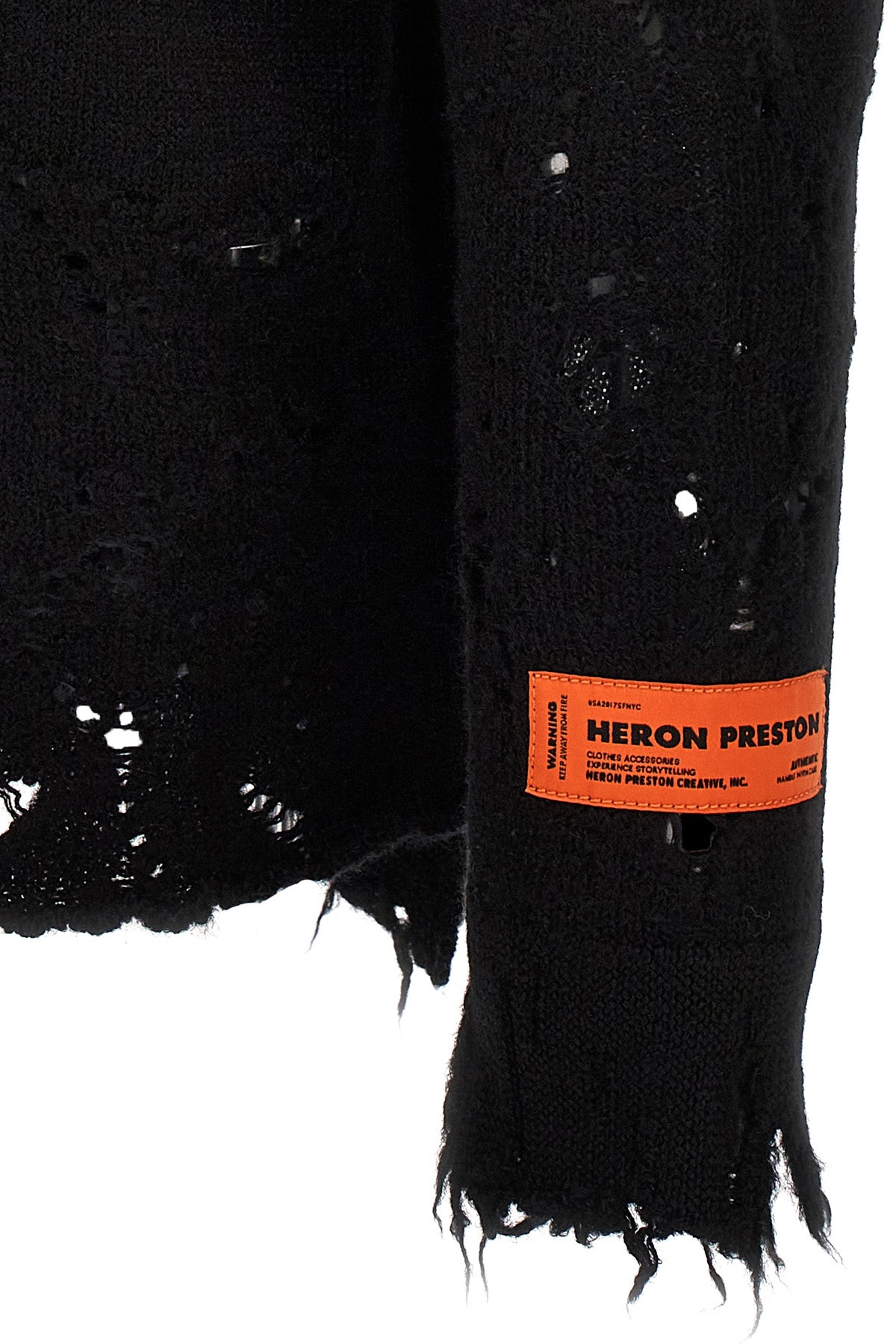 HERON PRESTON MAGLIONE 'SHREDDED KNIT' HMHE011F23KNI00110011001