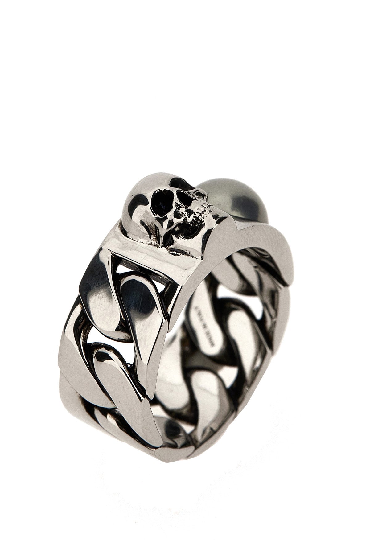 Alexander McQUEEN 'PERLA SKULL' RING 774168I170E1445