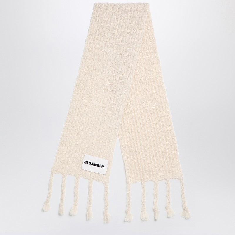 Jil Sander Ivory mohair blend scarf J47ZZ0119J14731P_JILSA-105