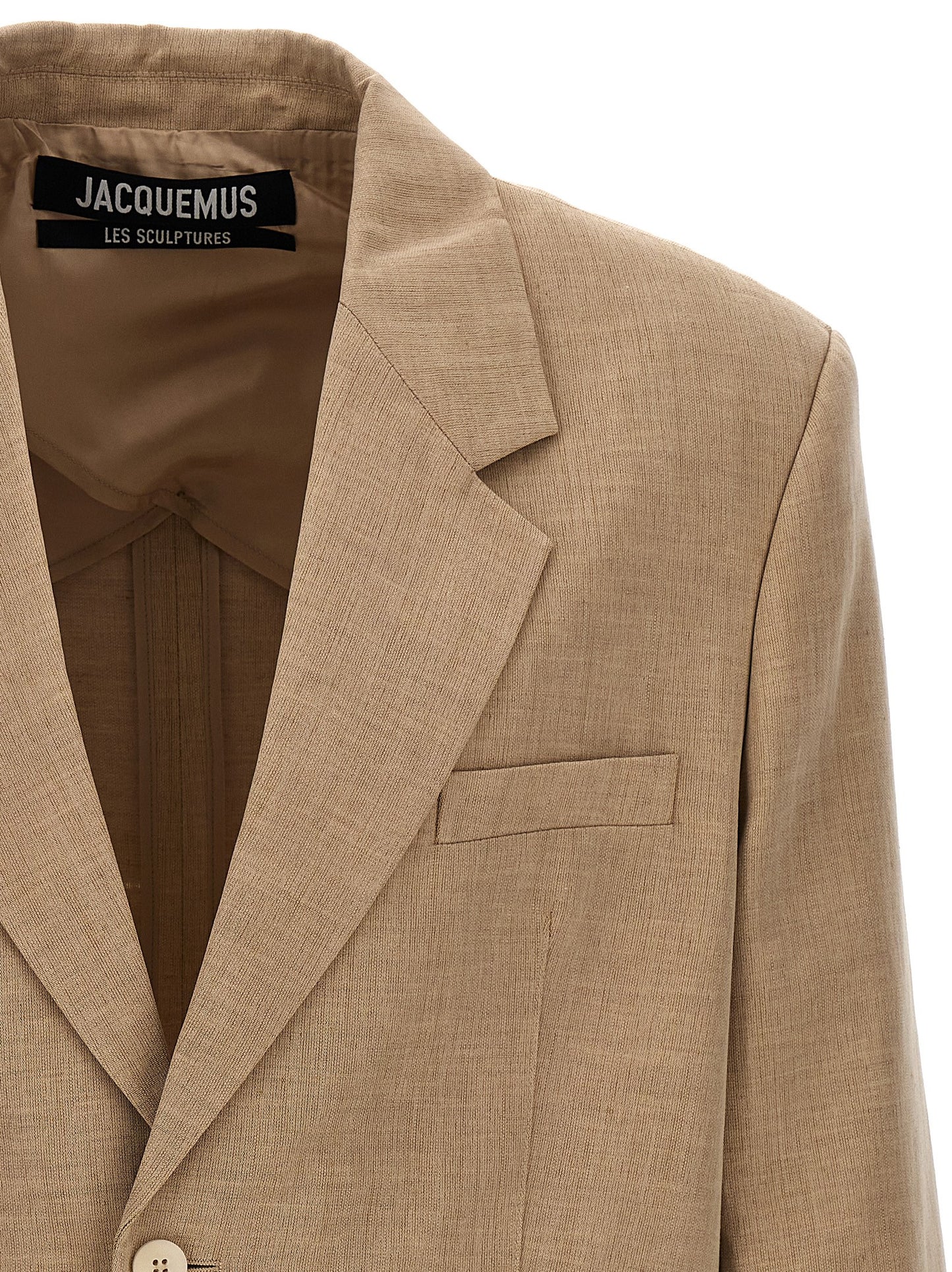 JACQUEMUS 'LA VESTE TITOLO' BLAZER 245JA0451546BEIGE