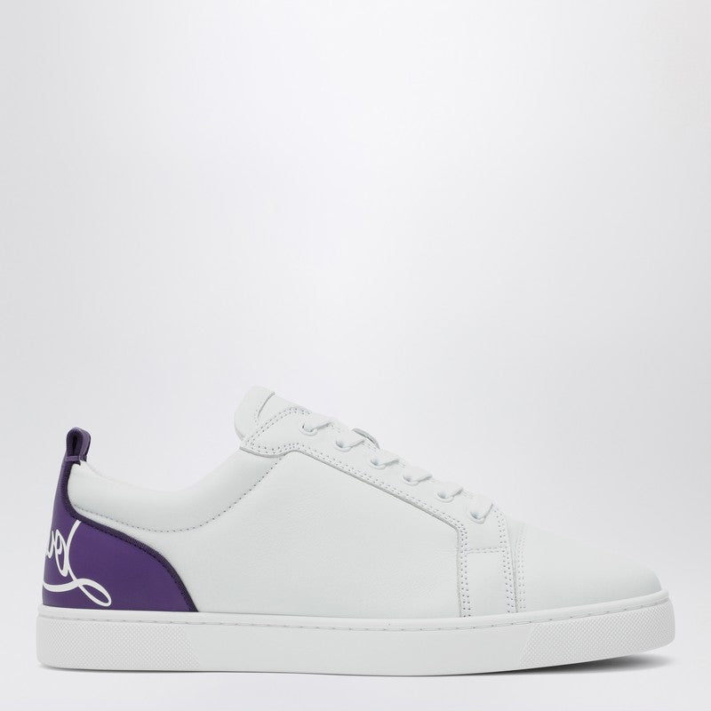 Christian Louboutin White calfskin low Sneaker Fun Louis Junior 3240080LEP_LOUBO-6259