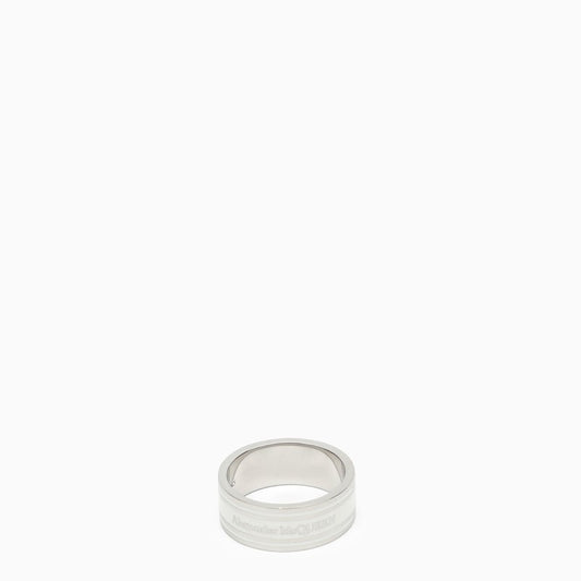 Alexander McQUEEN Ivory ring with logo 752015J160YN_ALEXQ-1117