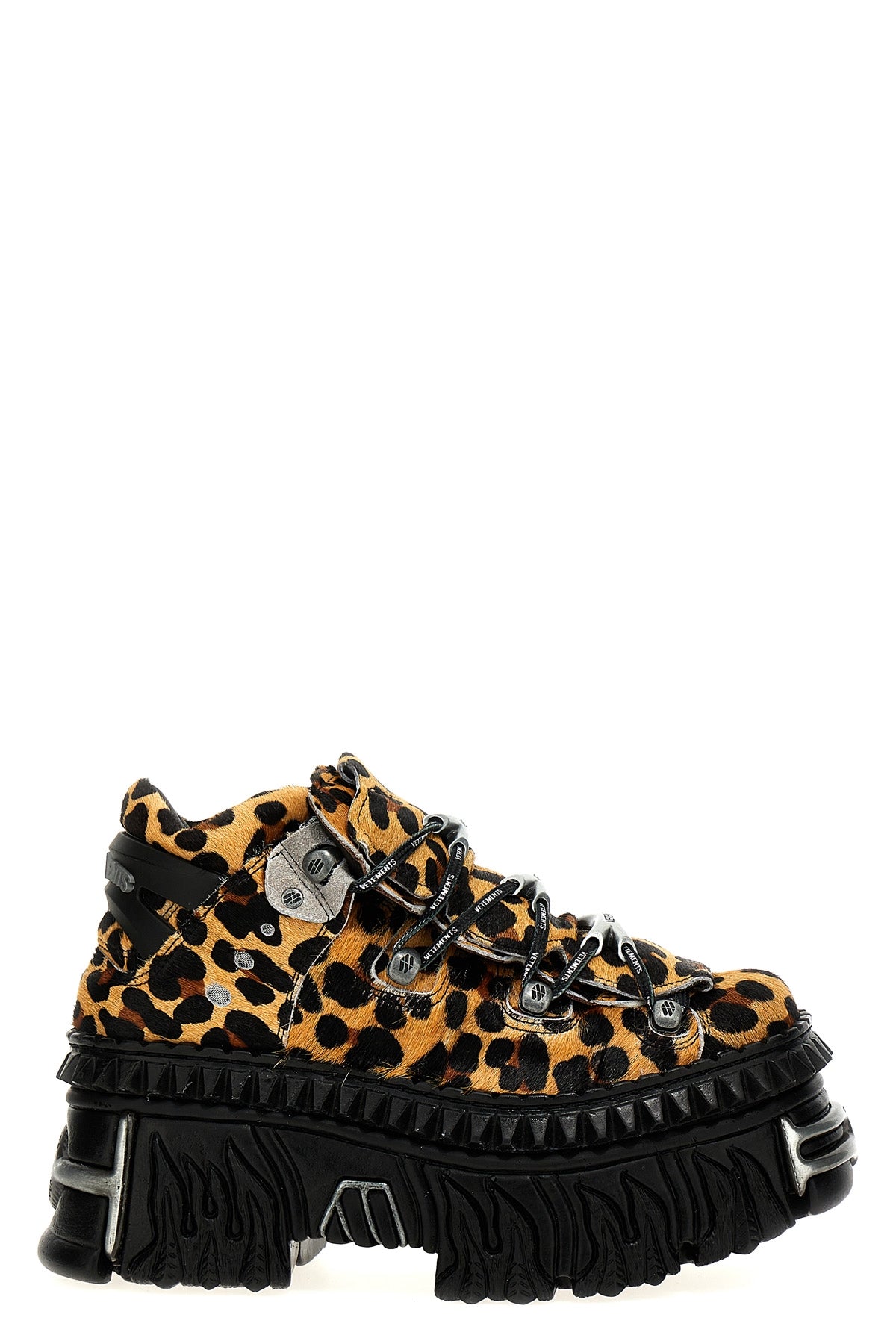 VETEMENTS X NEW ROCK 'PLATFORM' SNEAKERS UE64SN160LLEOPARD