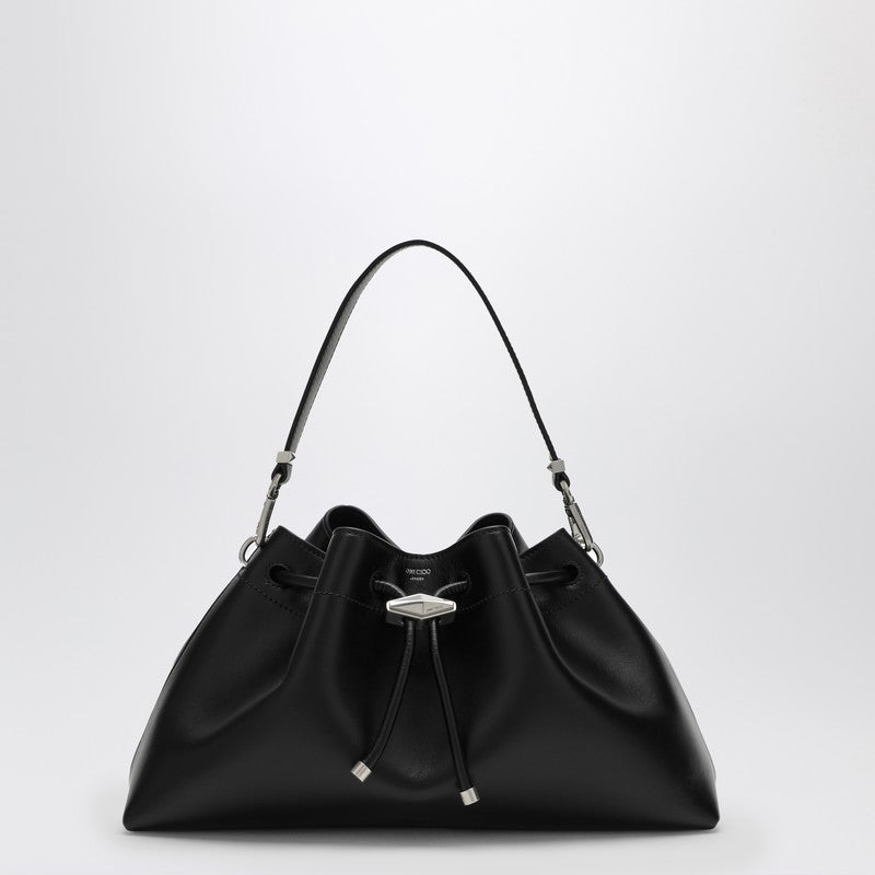 JIMMY CHOO Cinch M black leather bucket bag BONBONBCKTEWHUTP_JIMCH-BS