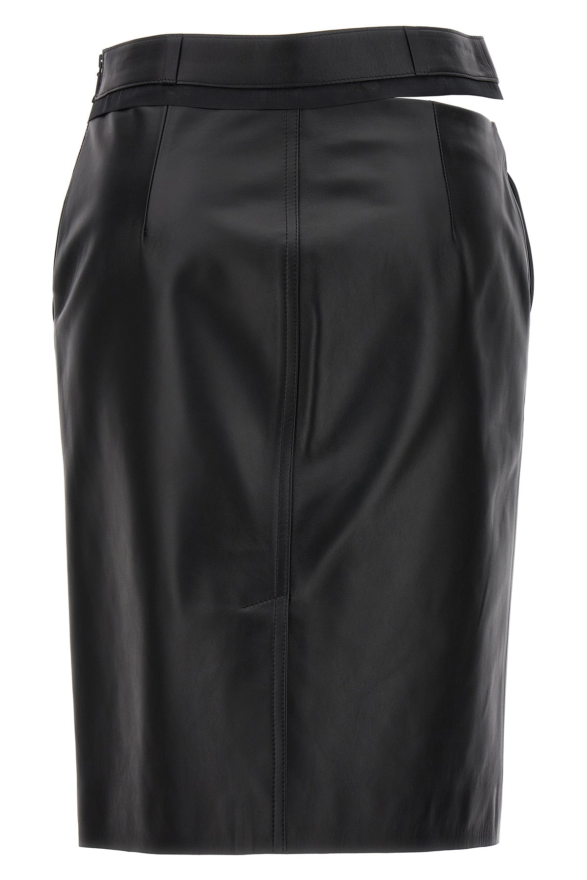 FENDI LEATHER MIDI SKIRT FPD774AQ31F0GME