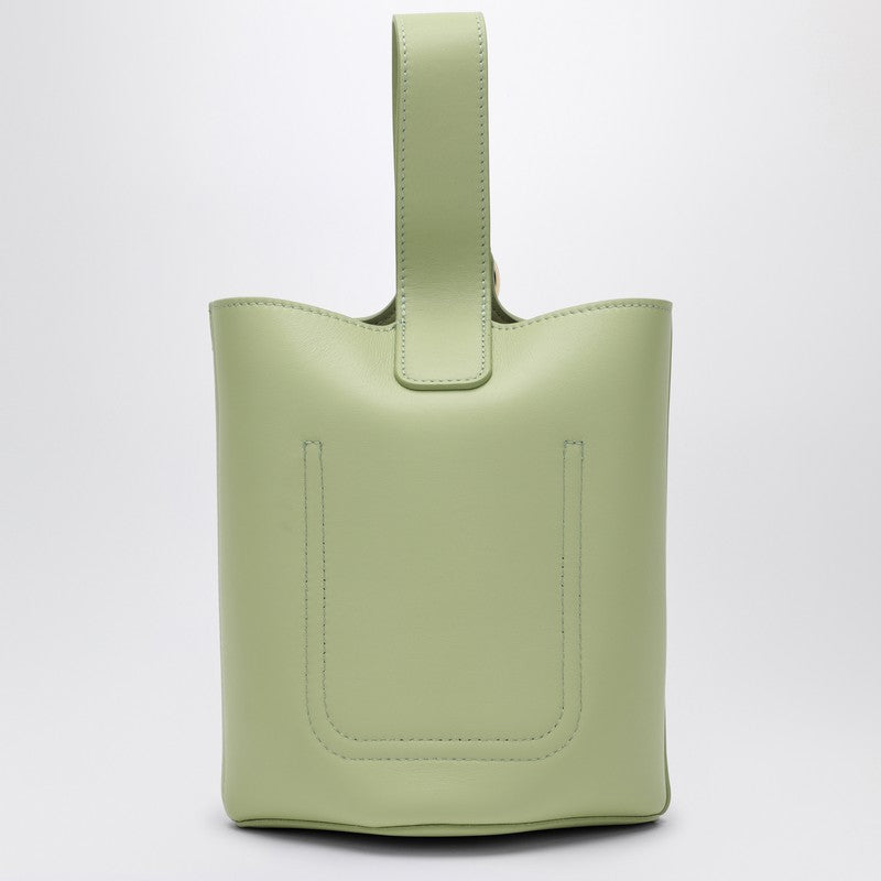 LOEWE Light green calfskin Pebble Bucket small bag AANBBBMX01LEP_LOEW-3916