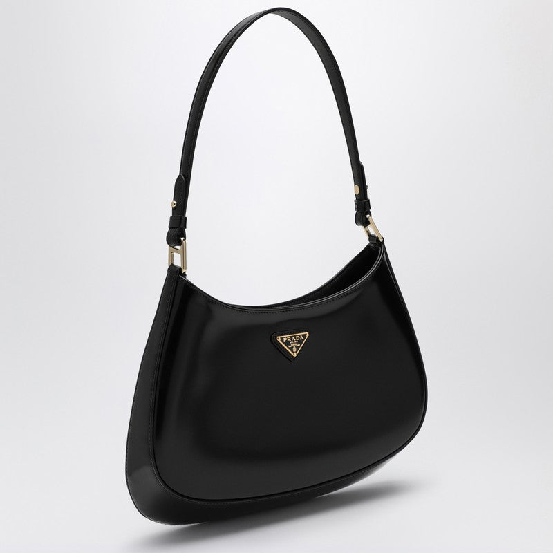 Prada Cleo black leather shoulder bag with Rock shoulder 1BC499XOO2C49P_PRADA-F03ZW