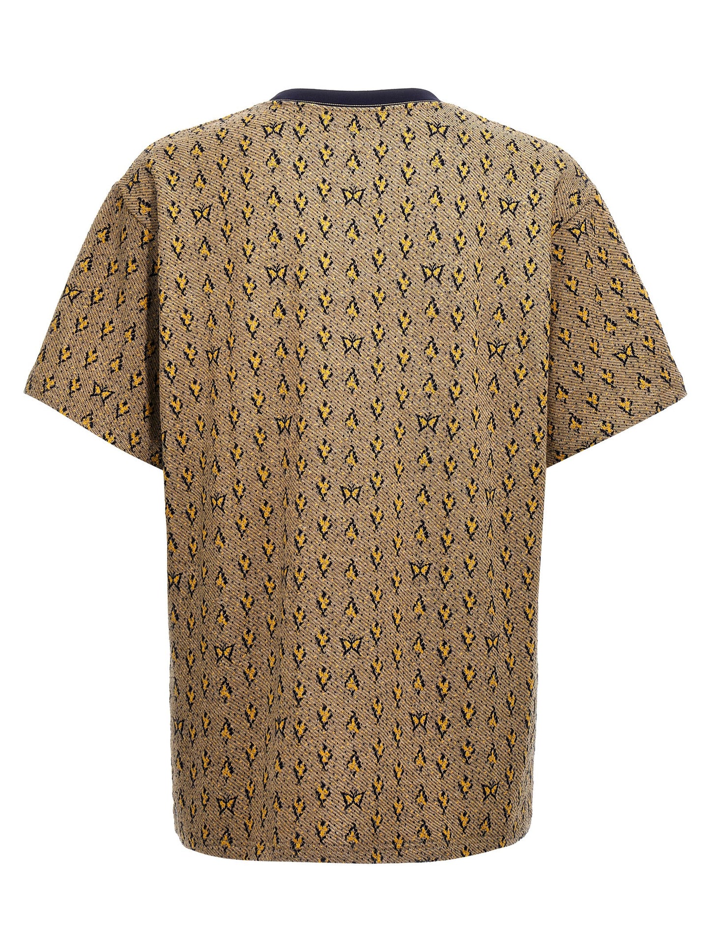 Needles JACQUARD PATTERNED T-SHIRT OT243AYELLOW