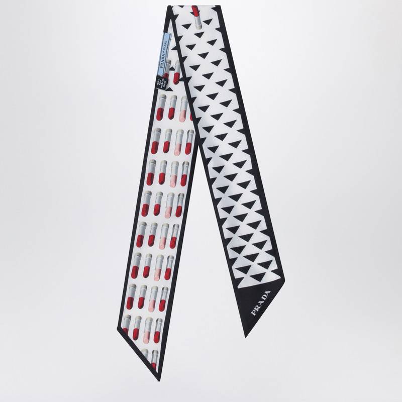 Prada Silk scarf with geometric pattern 1FF0082C7FQ_PRADA-F0967