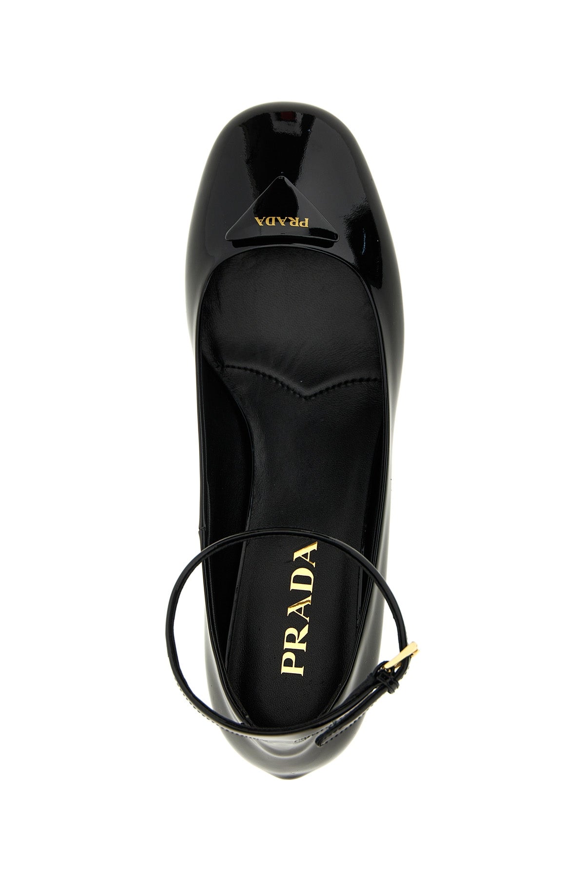 Prada LOGO PATENT BALLET FLATS 1I350NF3569F0002