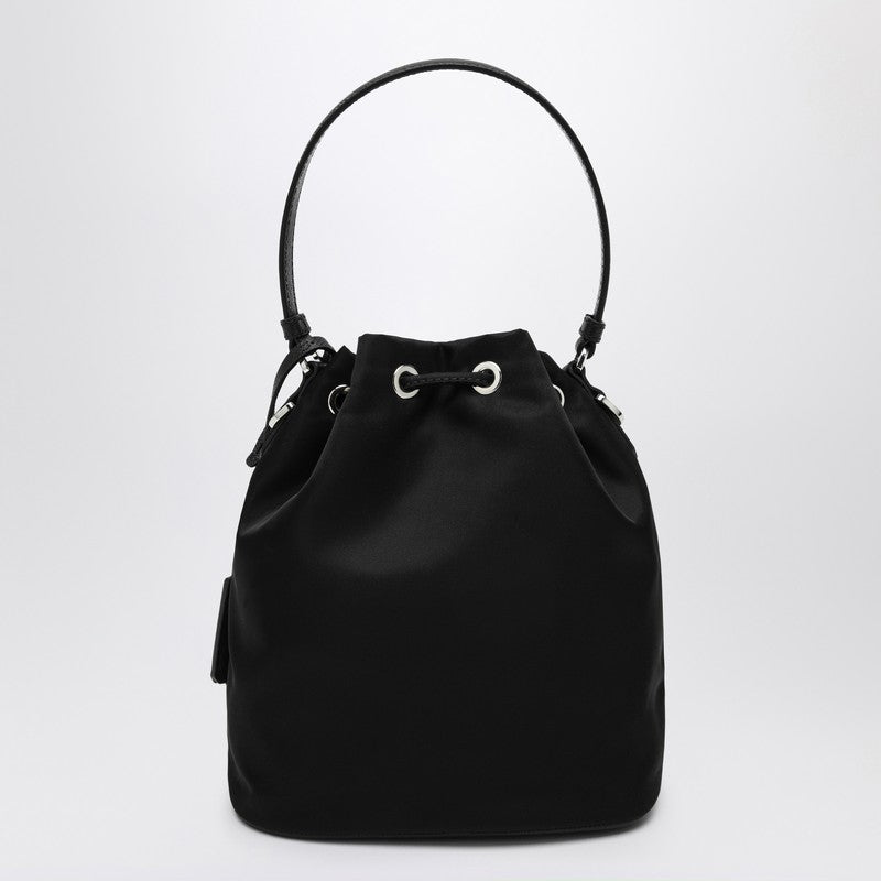 Prada Black Re-Nylon mini bag with embroidery 1BE067WRM2C4QP_PRADA-F0002