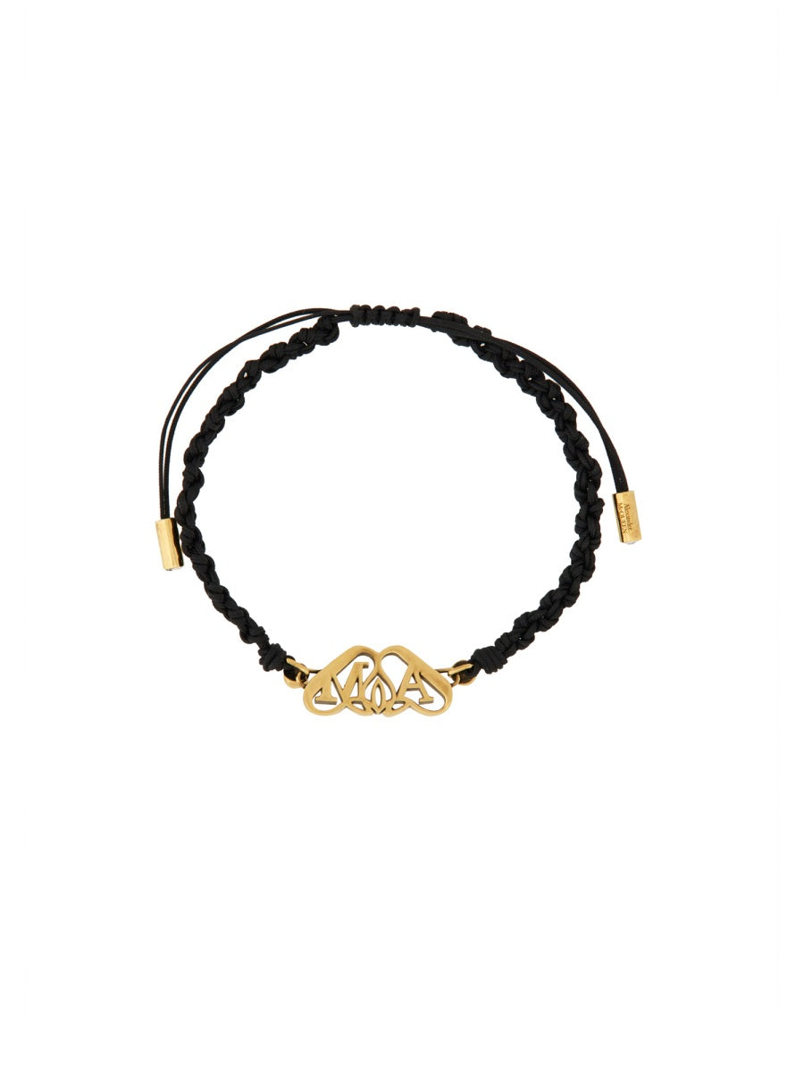 Alexander McQUEEN FRIENDSHIP BRACELET WITH "SEAL" LOGO 78097310CGN1085