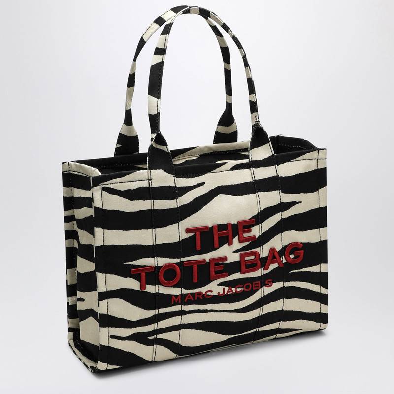 Marc Jacobs Large tote bag in canvas with zebra print 2F4HTT020H05COP_MARC-005